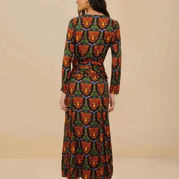 FARM Rio Boho Panther Midi Dress - Picture 2 of 3